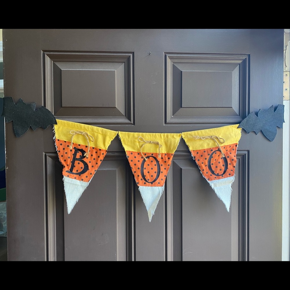 Boo pennant. Halloween decor. Fall decor